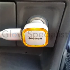 LICHTGEVENDE DUBBELE USB-AUTOLADER