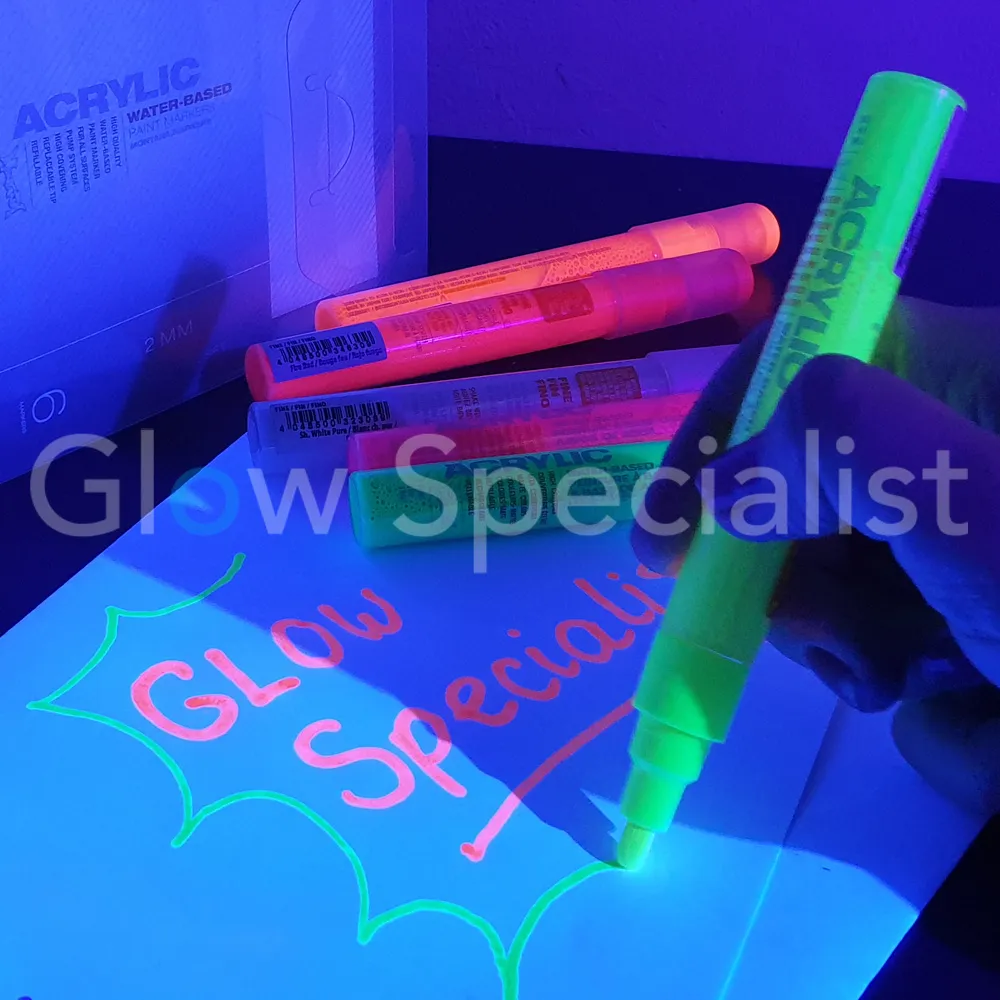 Montana Cans MONTANA ACRYLIC PAINT MARKER SET - FLUOR - 2 MM - Afbeelding 6