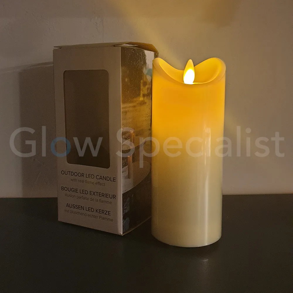 MovinFlame LED KAARS VOOR BUITEN - MET TIMER - 17,5 CM - IP44 - Afbeelding 3