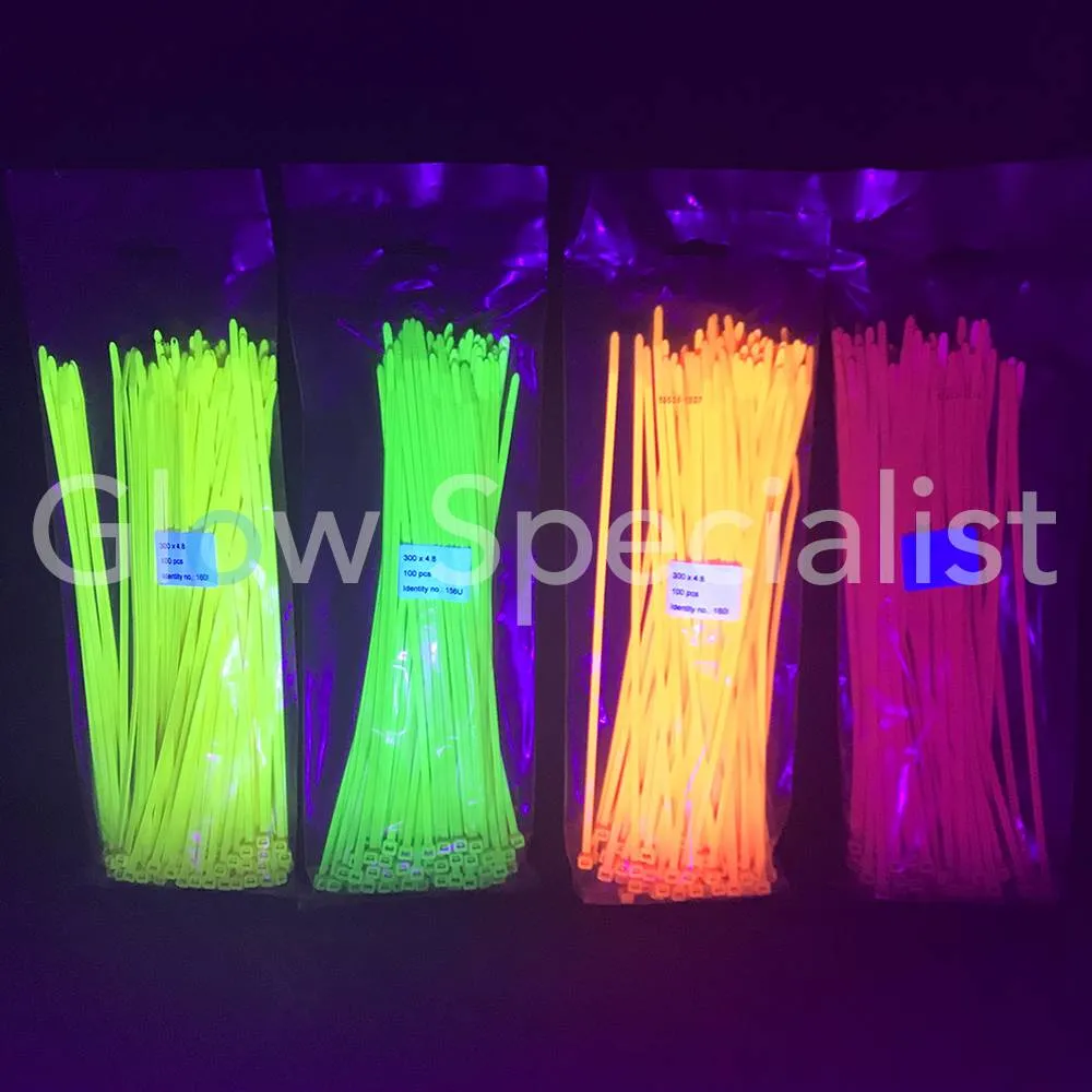 NEON KABELBINDER - ROZE - 100 STUKS - Afbeelding 4