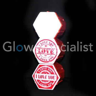Party Fun Light LED LICHTORGEL I LOVE YOU - Afbeelding 3