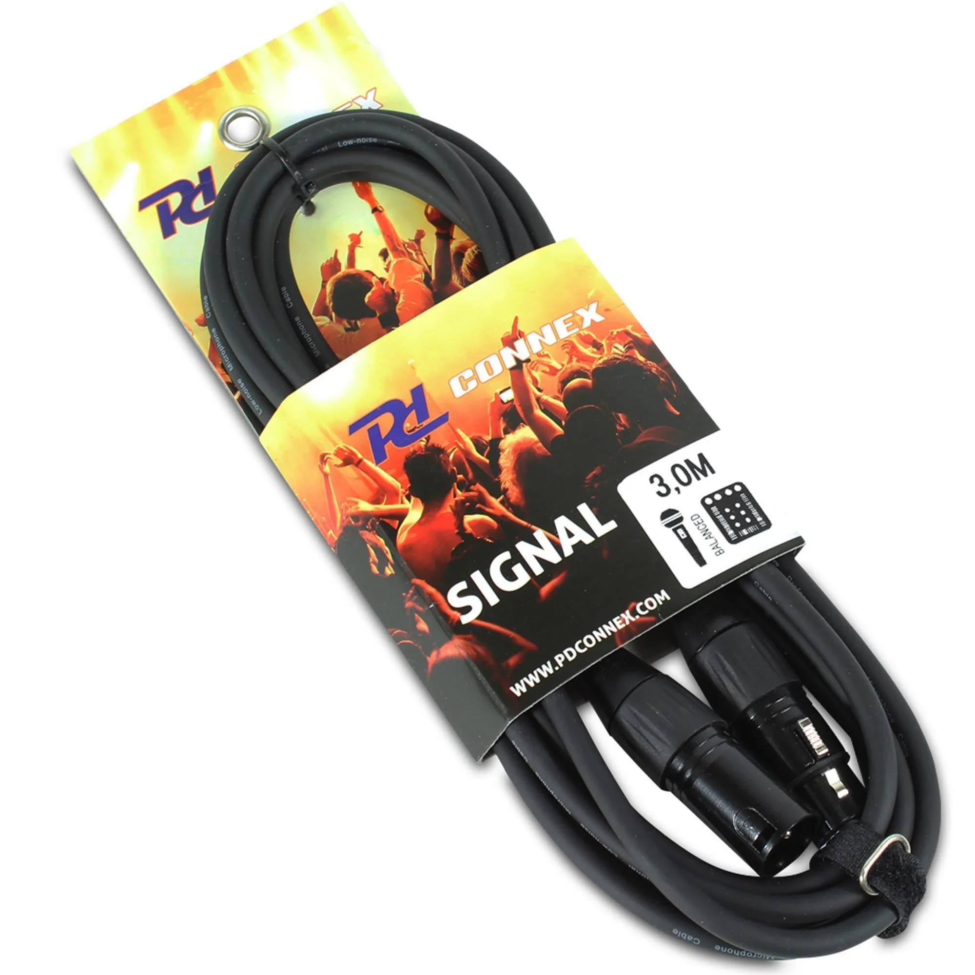 Pd Connex PD CONNEX - KABEL XLR MALE - FEMALE 3 M - ZWART - Afbeelding 2