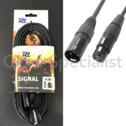 Pd Connex POWER DYNAMICS CONNEX - DMX KABEL XLR MALE - XLR FEMALE 6 METER