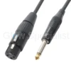 Pd Connex POWER DYNAMICS CONNEX - KABEL XLR FEMALE STEREO - 6,3 MM MONO - 3 METER