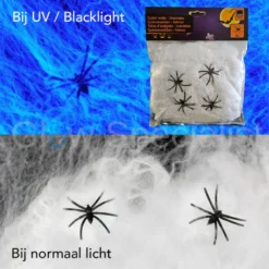 REKBAAR SPINNENWEB INCL. 4 SPINNEN - 55 GRAM