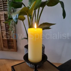 SIMUFLAME LED KAARS - DELUXE - MET AFSTANDSBEDIENING - 20 CM - IVOOR
