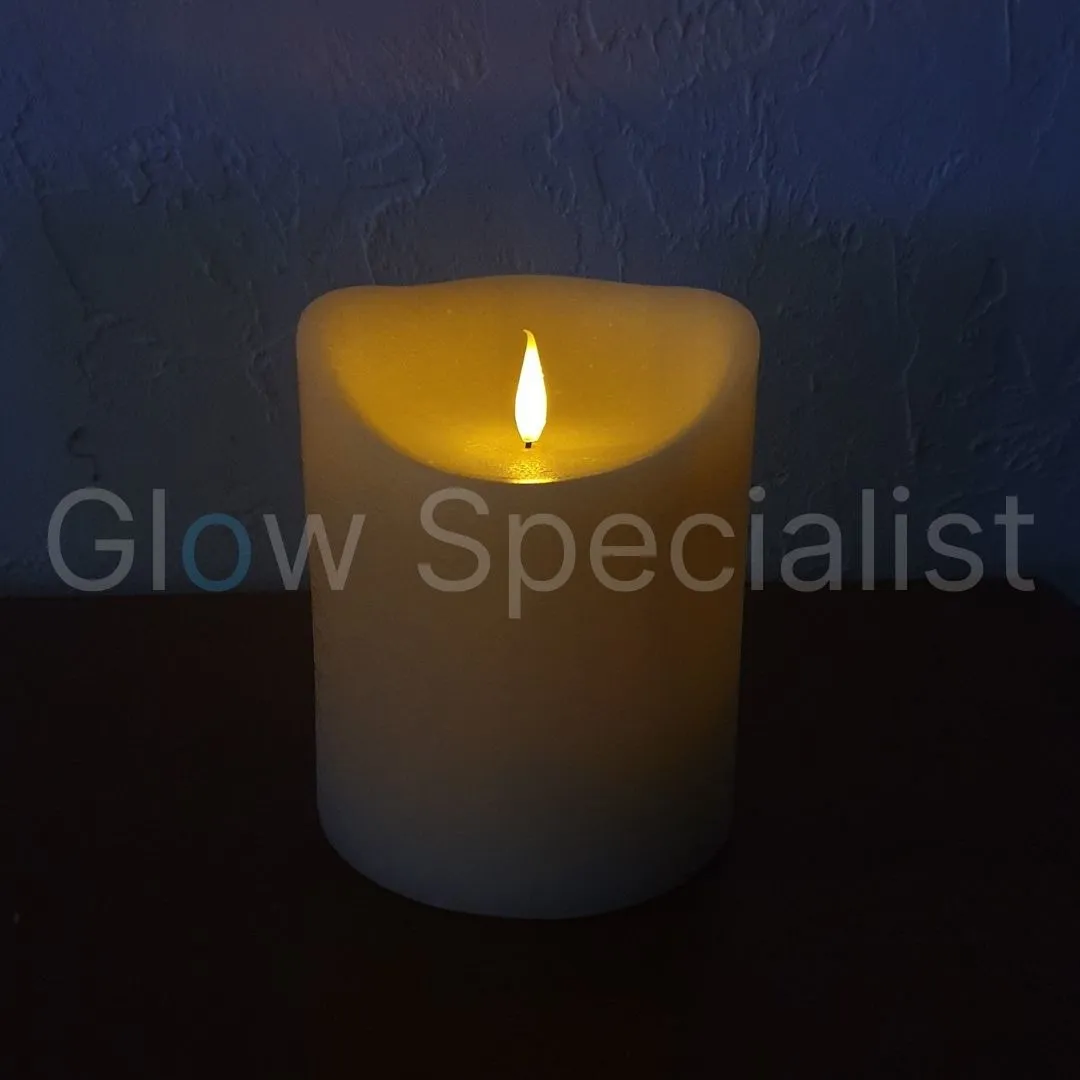 SIMUFLAME LED KAARS - MET AFSTANDSBEDIENING - 18 CM - Afbeelding 2
