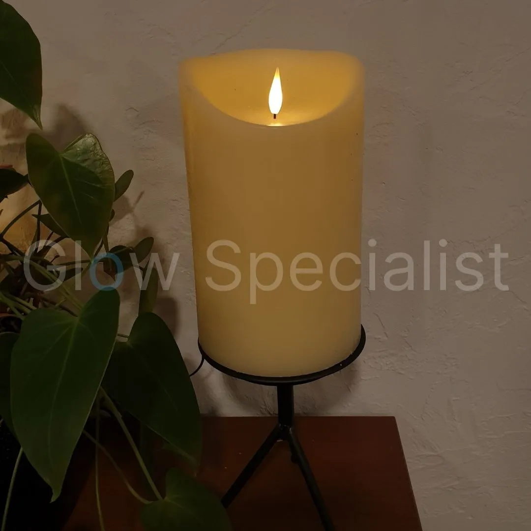 SIMUFLAME LED KAARS - MET AFSTANDSBEDIENING - 25 CM - Afbeelding 2