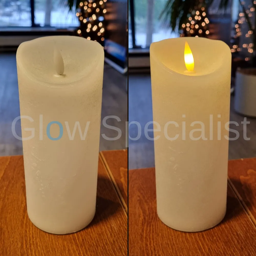 SIMUFLAME LED KAARSEN - SET VAN 3 - MET TIMER EN AFSTANDSBEDIENING - Ø 7,5CM - Afbeelding 9