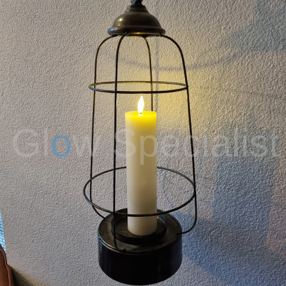 SIMUFLAME LED STOMPKAARS - 20 CM X Ø 5 CM - MET AFSTANDSBEDIENING EN TIMER - IN LUXE GESCHENKDOOS - Afbeelding 6