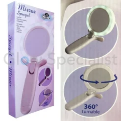 SPIEGEL MET LED VERLICHTING - 360 GRADEN DRAAIBAAR