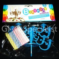 TAARTDECORATIE KANDELAAR - MET 10 KAARSJES