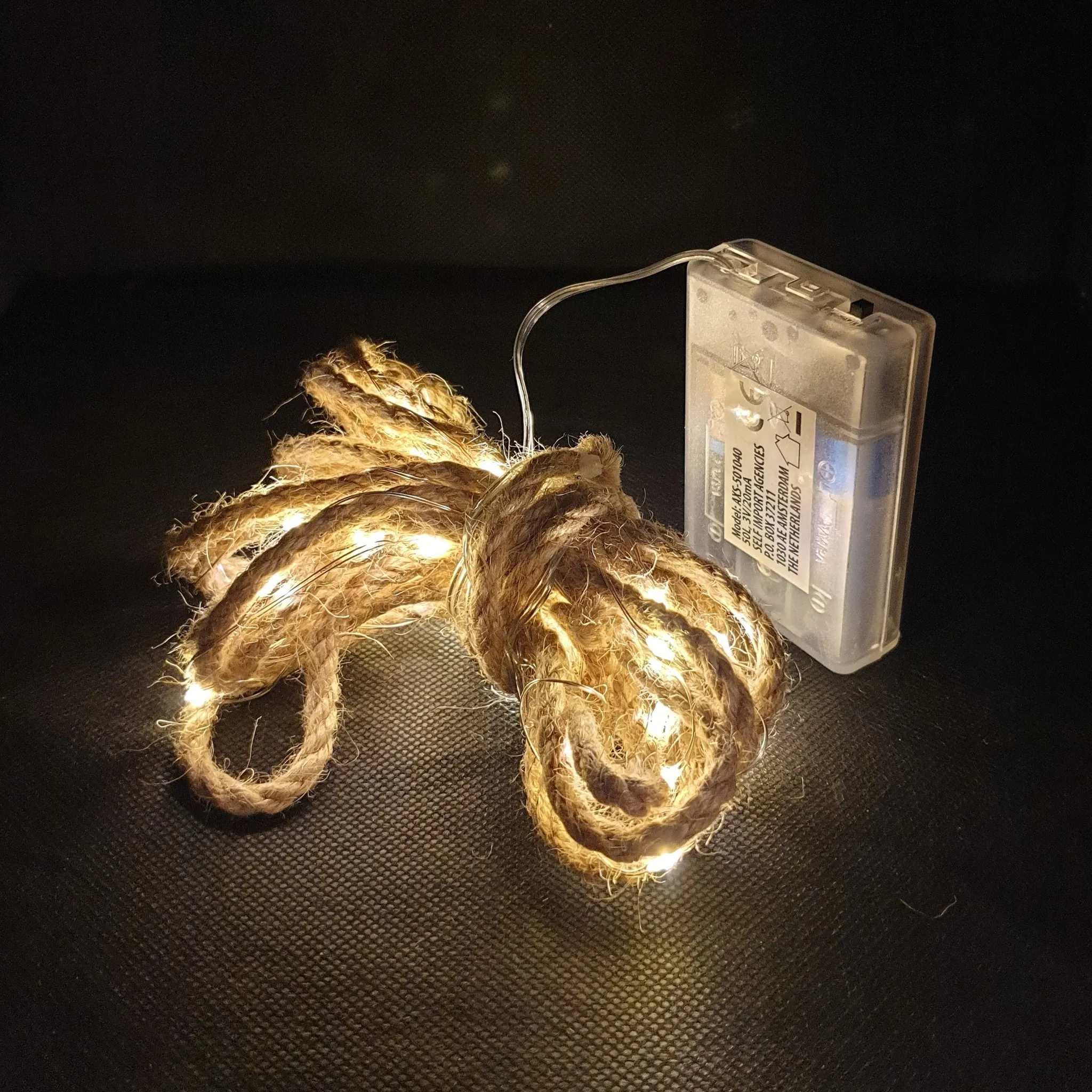 TOUW MET LICHT - 5 M - 50 LED - WARM WIT - Afbeelding 3