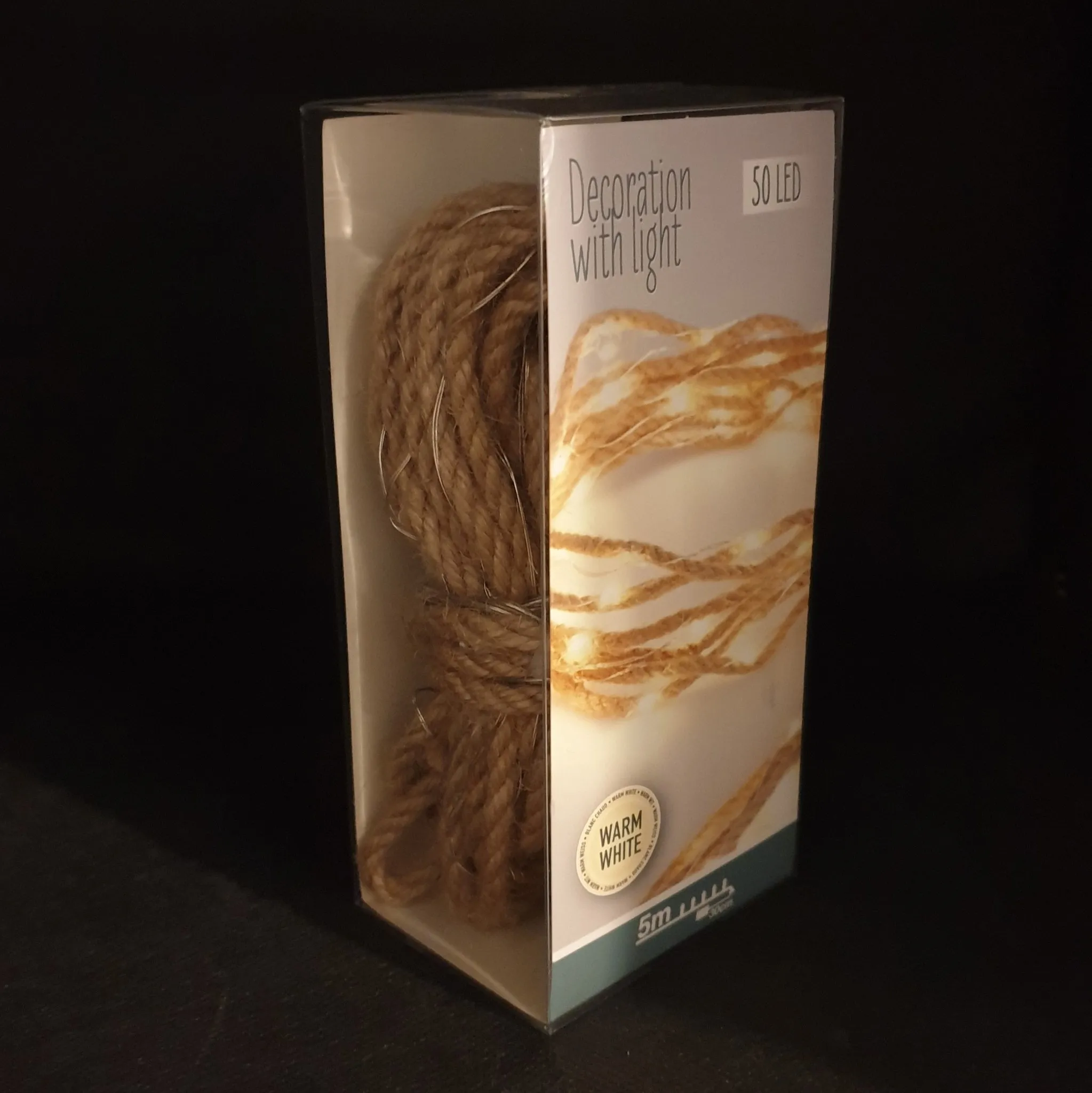 TOUW MET LICHT - 5 M - 50 LED - WARM WIT - Afbeelding 6