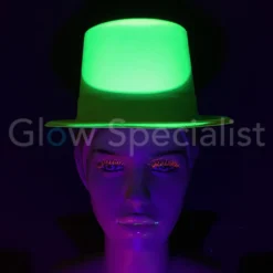 UV / BLACKLIGHT HOGE HOED - NEON GEEL - 12 STUKS