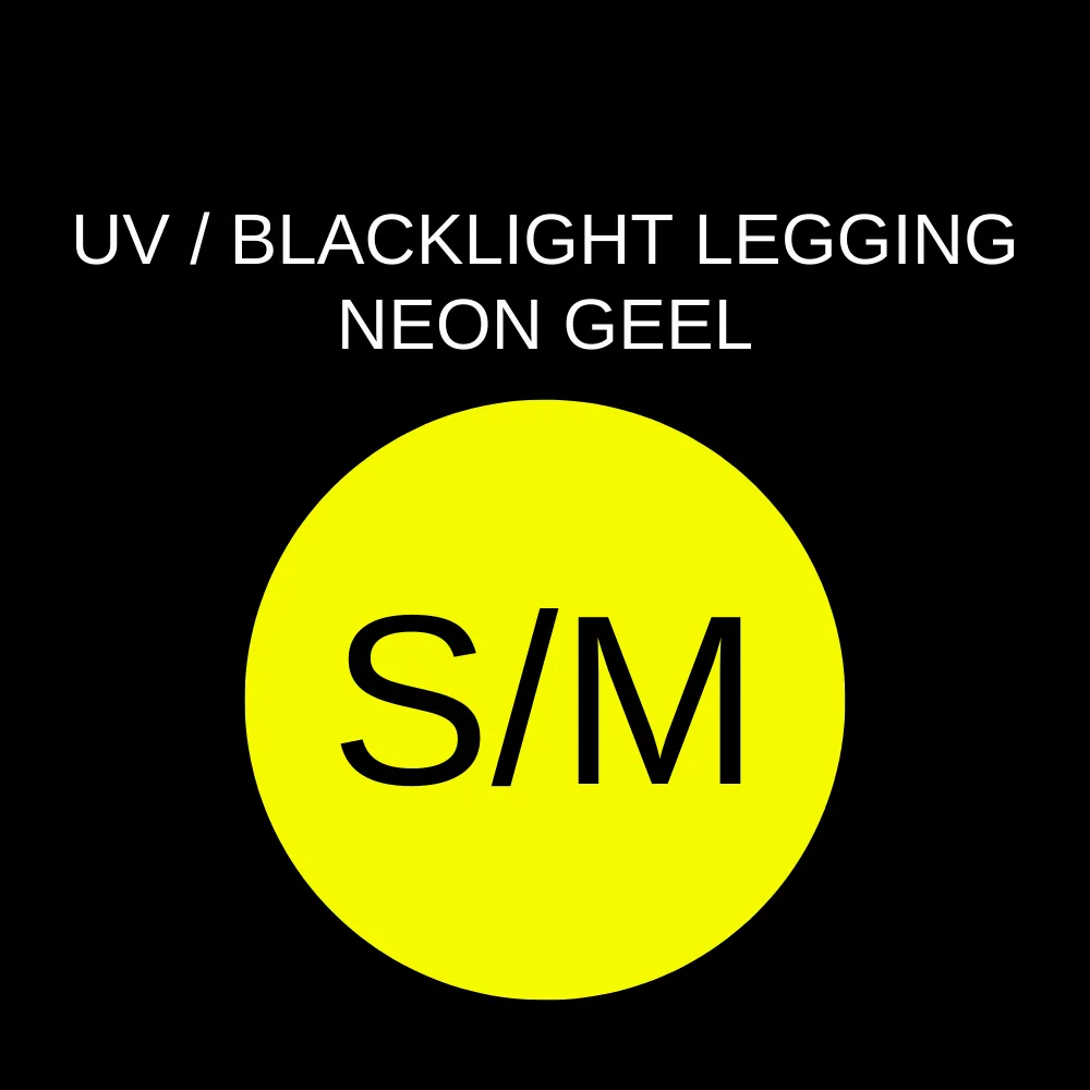 UV / BLACKLIGHT LEGGING - NEON GEEL -200 DEN - NAADLOOS