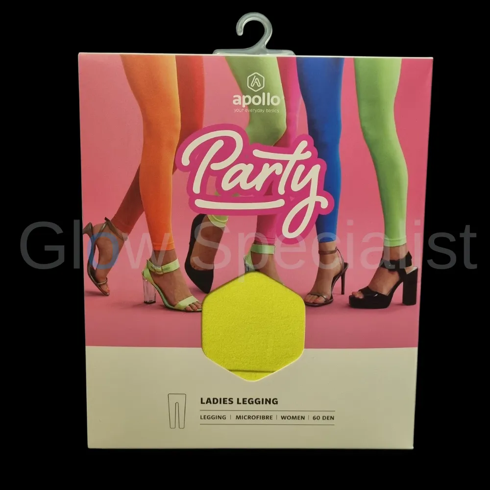 UV / BLACKLIGHT LEGGING - NEON GEEL - 60 DEN - Afbeelding 3