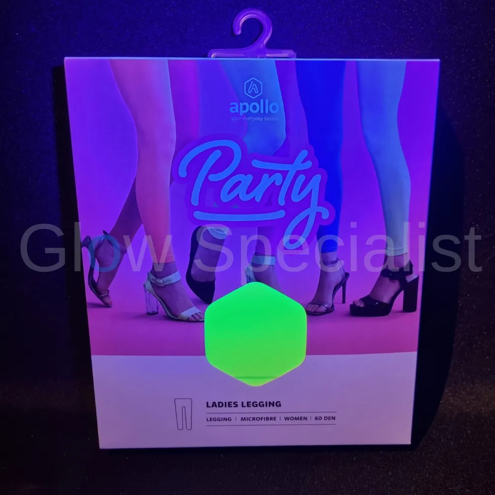 UV / BLACKLIGHT LEGGING - NEON GEEL - 60 DEN - Afbeelding 4