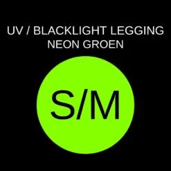 UV / BLACKLIGHT LEGGING - NEON GROEN - 200 DEN - NAADLOOS