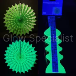 UV/BLACKLIGHT NEON HONEYCOMB WAAIER