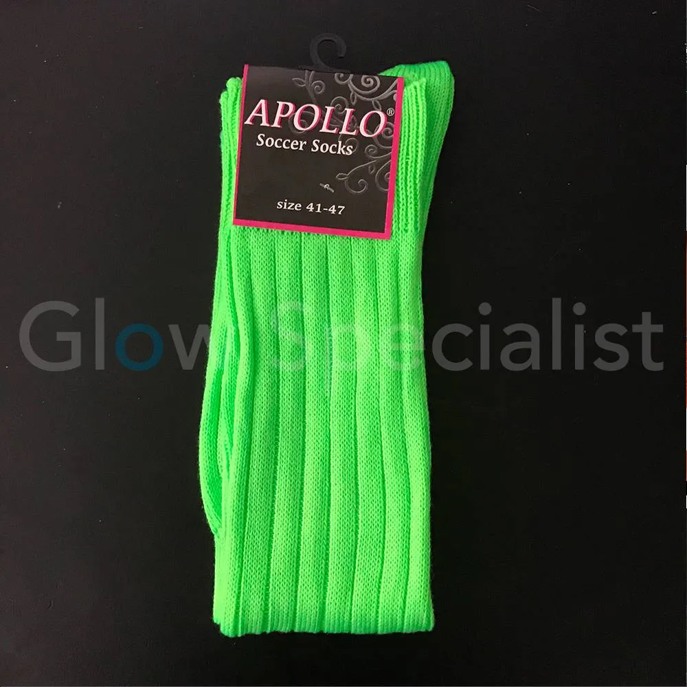 UV / BLACKLIGHT NEON VOETBALSOKKEN / KNIEKOUSEN - Afbeelding 4