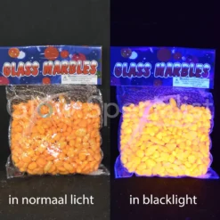 UV/BLACKLIGHT STEENTJES - 500 GRAM - 4 KLEUREN