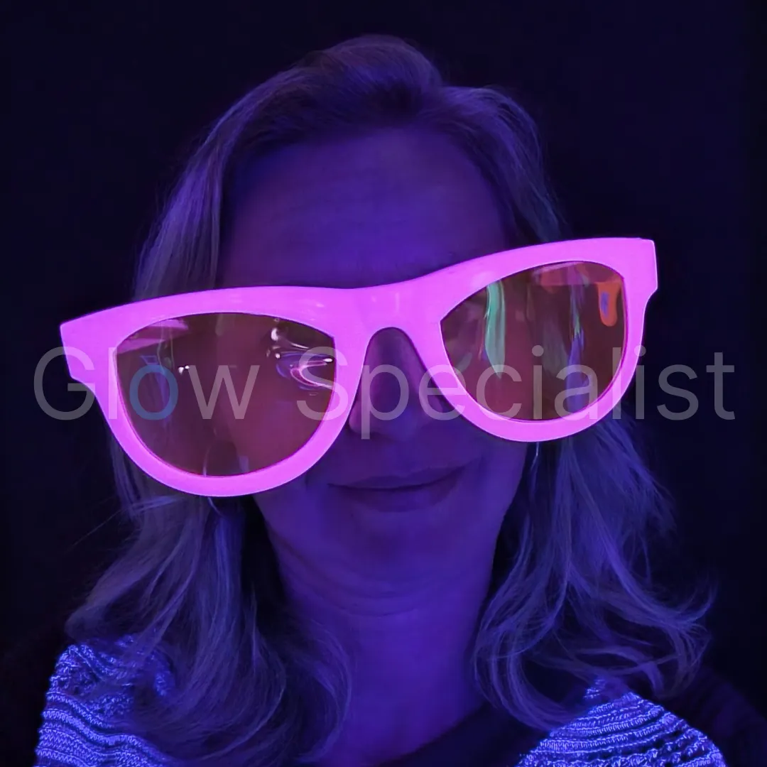 UV/BLACKLIGHT - XXL BRIL - NEON ROZE