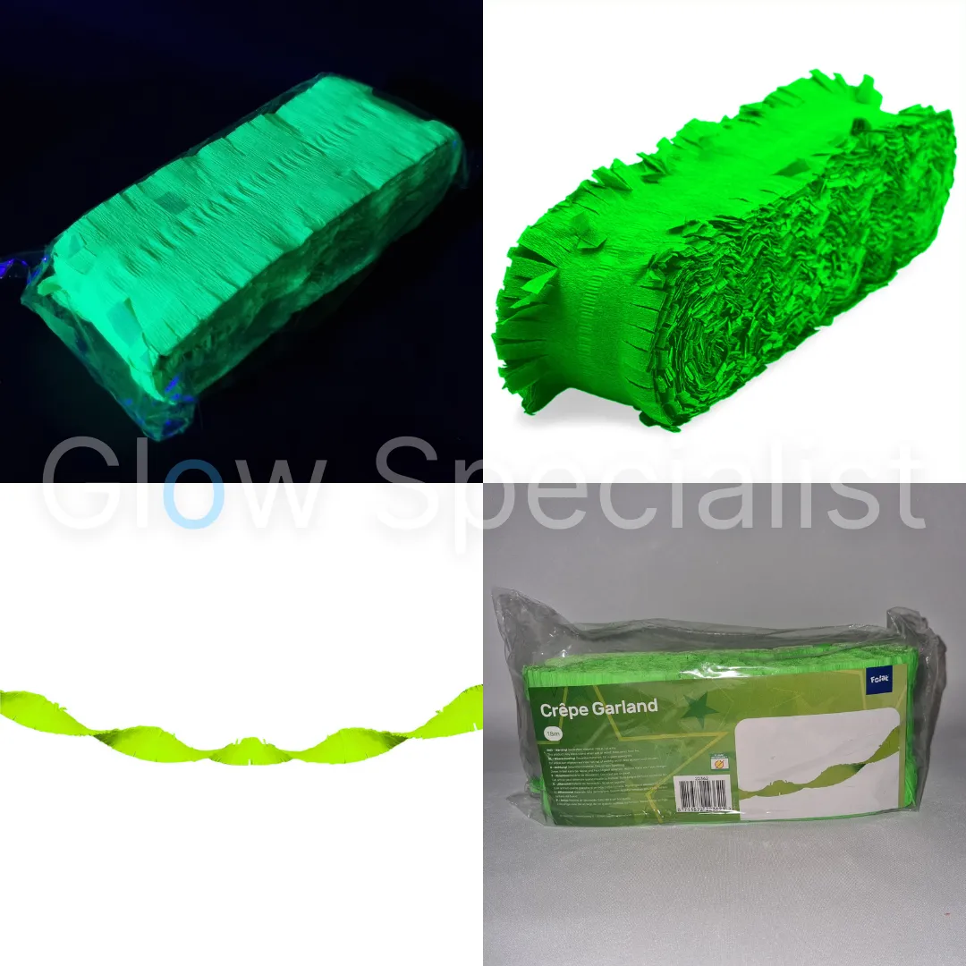 UV NEON CRÊPESLINGER - 18 METER - ASSORTI - Afbeelding 2