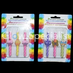 VERJAARDAGSKAARSJES MET THEMA - 12 STUKS