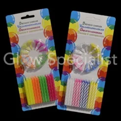 VERJAARDAGSKAARSJES STANDAARD - 24 STUKS - Set Van 2