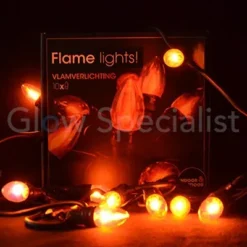 VLAMVERLICHTING - 10 LAMPJES