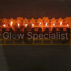 VLAMVERLICHTING -VOOR BINNEN EN BUITEN - 10 LAMPJES