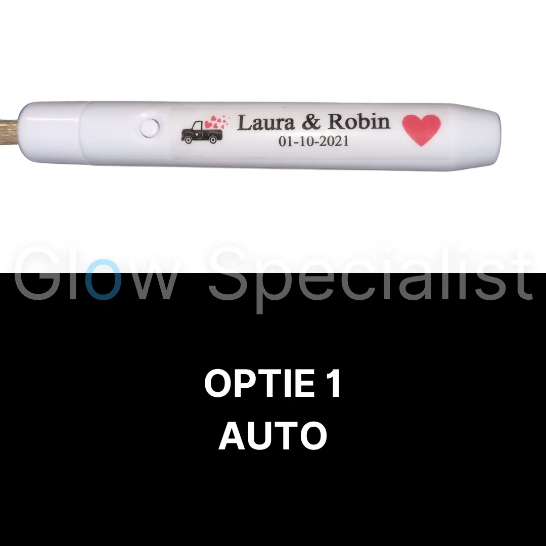 WITTE FIBERSTICK - OPTIE: GEPERSONALISEERD